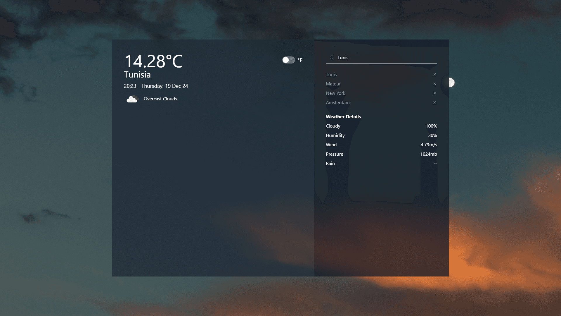 Weather App preview
